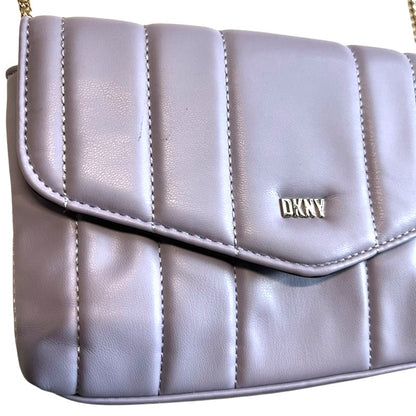 DKNY Lexington Quilted Crossbody Chain Clutch In Lavender