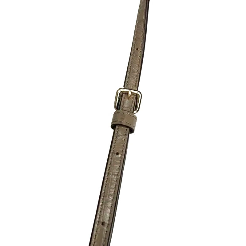 DKNY Tan Alligator Print Leather Crossbody Bag, Gold Hardware