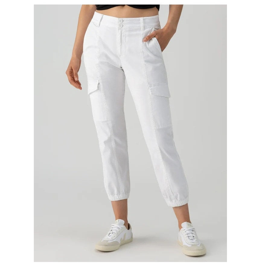 Sanctuary Ladies Rebel Cargo Pants Brilliant White