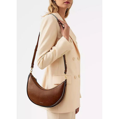 Radley London The Kensal Faux Lizard Small Ziptop Shoulder Bag In Medium Brown