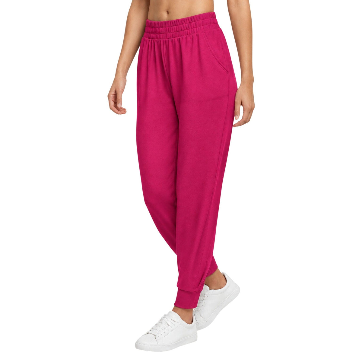 Three Dots Women's Adeline Jogger Pants in Cerise Pink