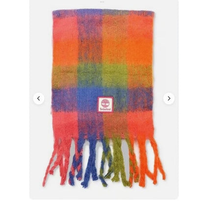 Timberland Logo Detail Multi-Check Scarf & Beanie Boxed Set