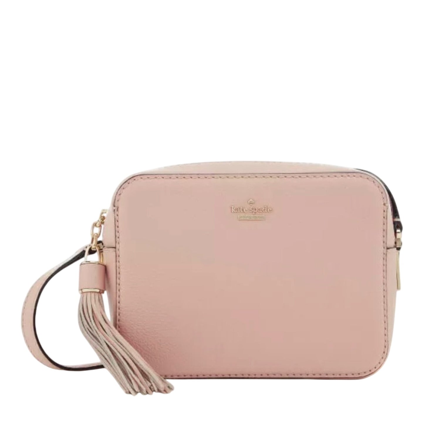 Kate Spade “Kingston Drive” Pale Pink Leather Crossbody Bag, Gold Hardware