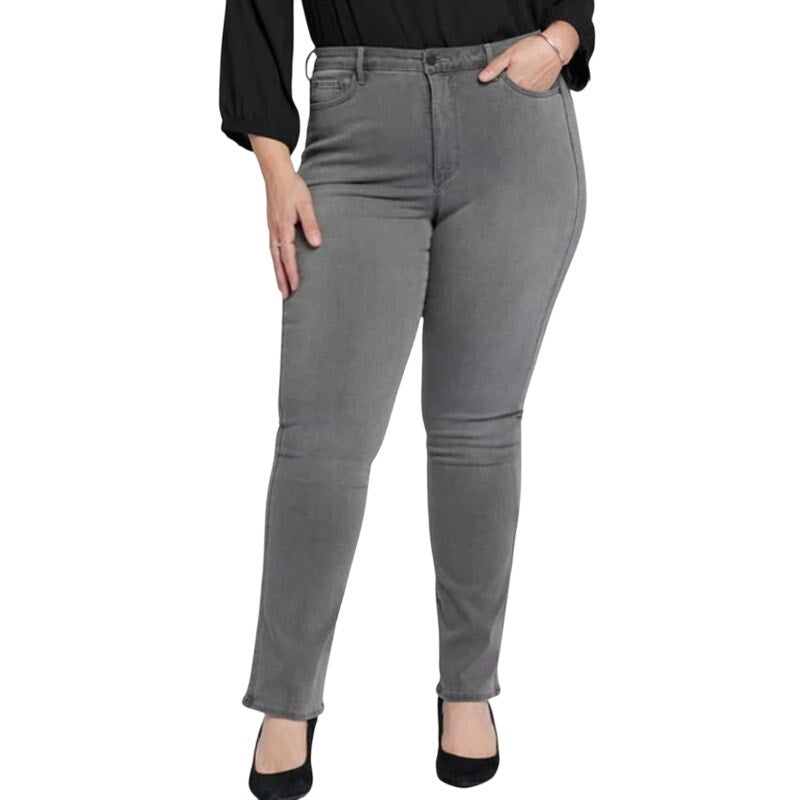 NYDJ Women's Plus Size High Rise Sure Stretch Jeans in Billi Parade Gray Wash