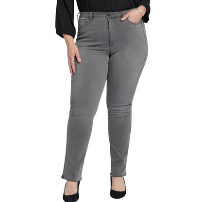NYDJ Women's Plus Size High Rise Sure Stretch Jeans in Billi Parade Gray Wash