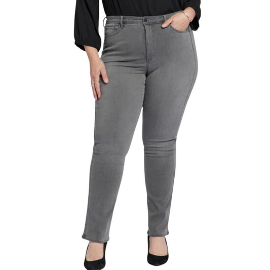 NYDJ Women's Plus Size High Rise Sure Stretch Jeans in Billi Parade Gray Wash