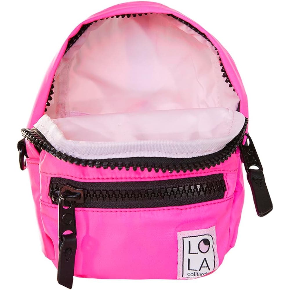 LOLA Stargazer Mini Convertible Backpack Neon Laser Pink