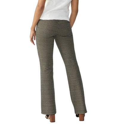 Sanctuary Filmore Flare Pants in Vanilla Mini Houndstooth