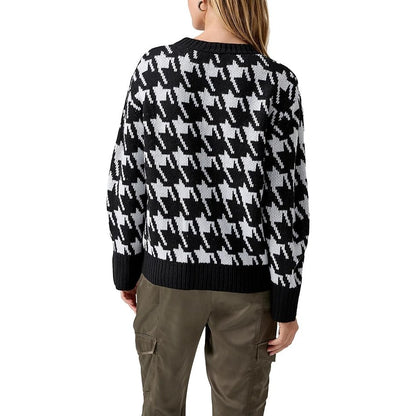 Sanctuary Womens Warms My Heart Button In Pulse Houndstooth