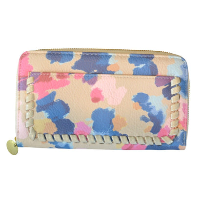 Style & Co. Whipstitch Zip Wallet in Dream Dye Print