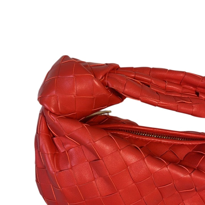 BOTTEGA VENETA Ladies Mini Woven Jodie Bag, Sunburn Red