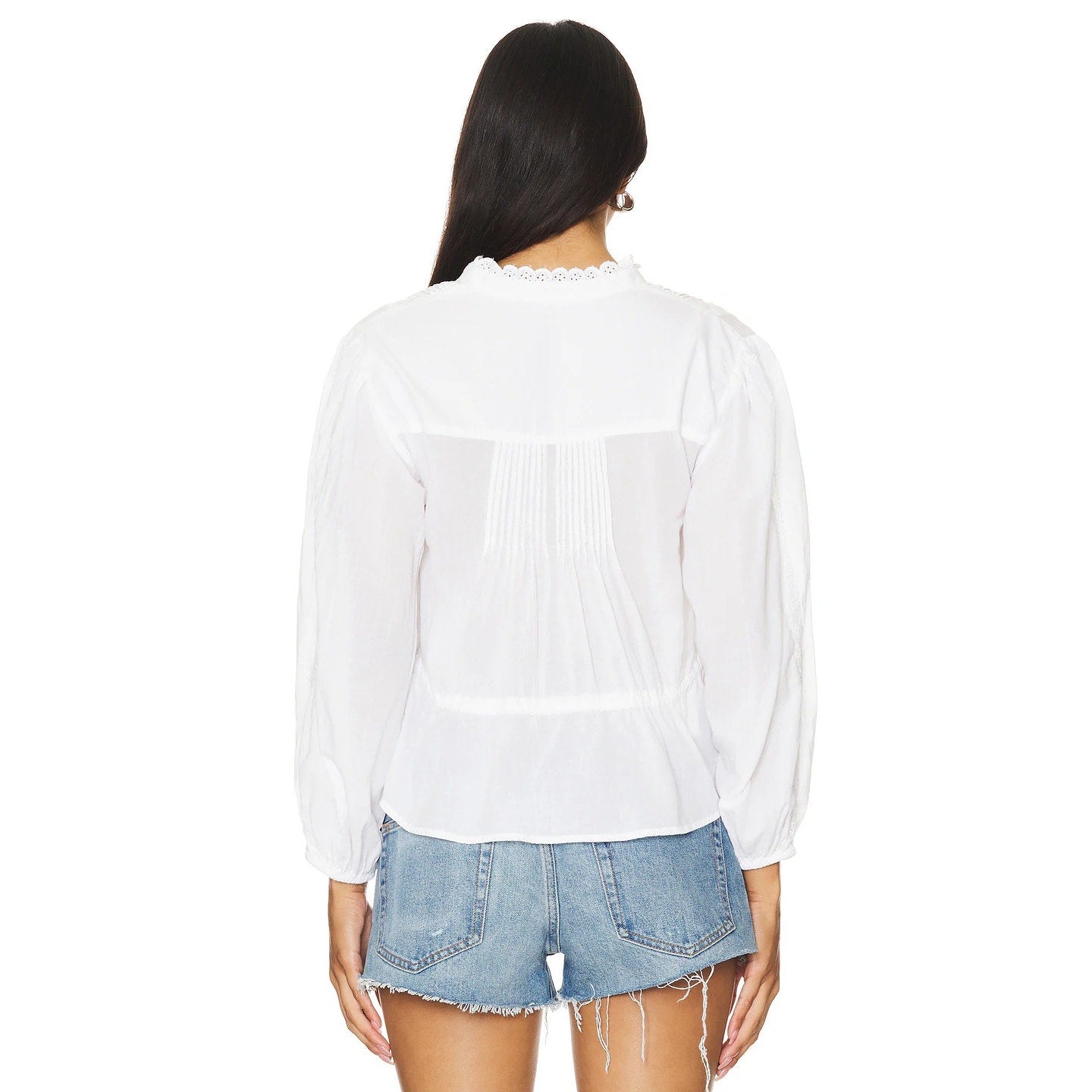 Free People Long Sleeve Best of Me Blouse in White