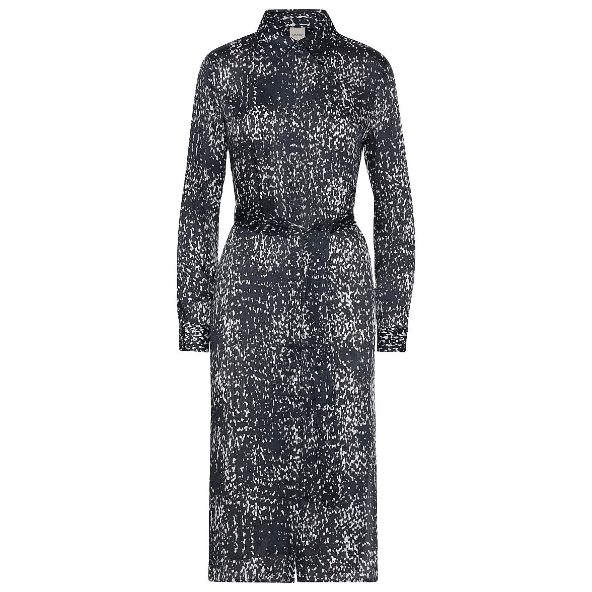 Calvin Klein Women's Shirt Dress in Inkwell Black White