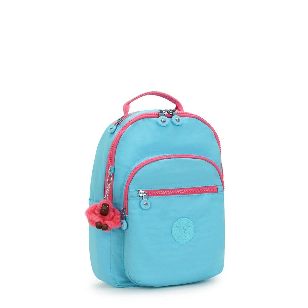 Kipling Women's Seoul Large 15" Laptop School Backpack in Blue Sea Combo