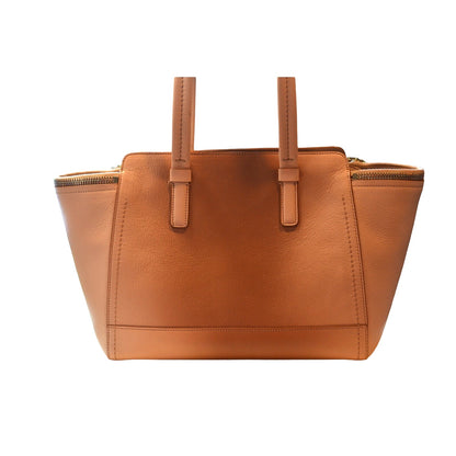 Salvatore Ferragamo Ladies Tan Calf Skin "The Studio" Leather Ombre Bag