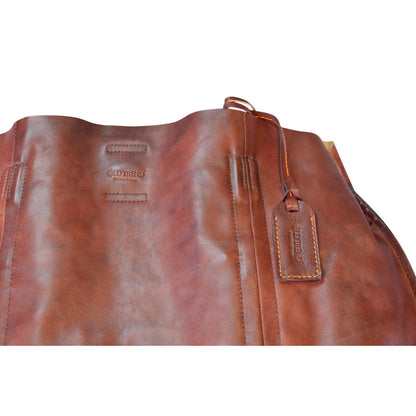 OLD TREND Women's Genuine Leather "Forest Island" Carryall Bag in Rusty Red