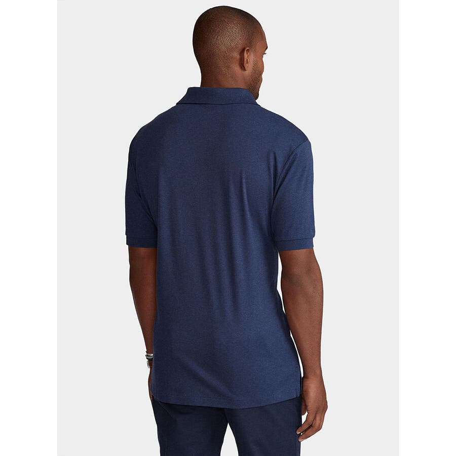 POLO RALPH LAUREN Knit Polo-Shirt with Pony Logo In Spring Navy