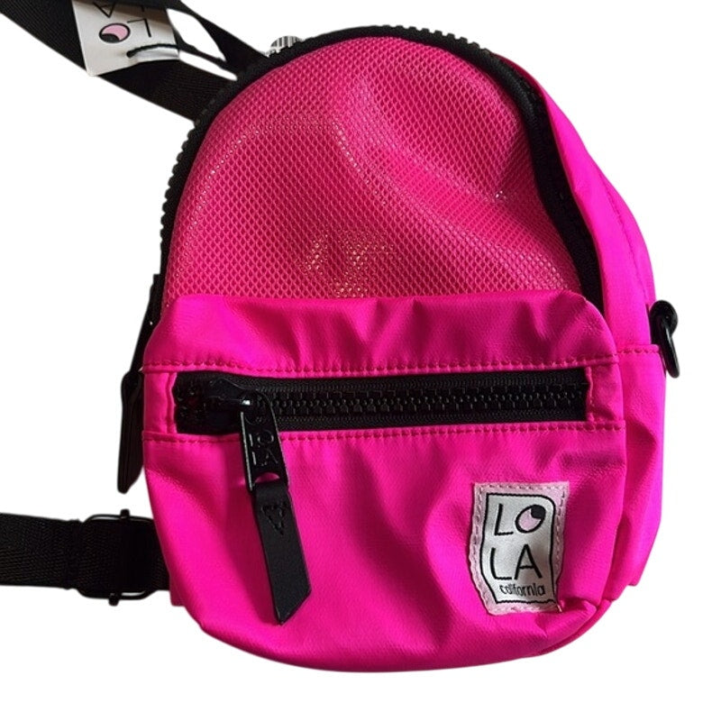 LOLA Stargazer Mini Convertible Backpack Neon Laser Pink