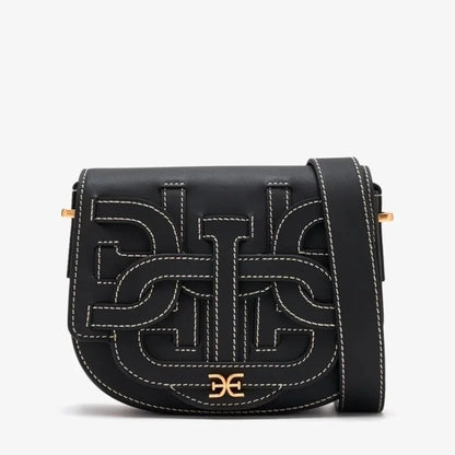 Sam Edelman Bay Small Dye Cut Saddle Bag In Black