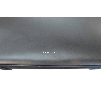 Radley London "Bruton Street" Large Zip-Top Leather Tote Bag in Black