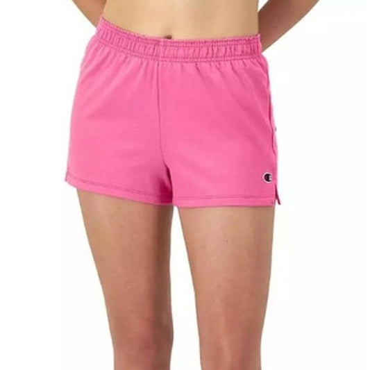 Champion Women's Cotton Practice Shorts in Phlox Pink