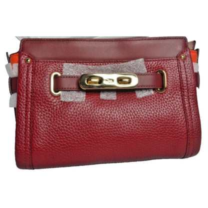 COACH SWAGGER COLORBLOCK Convertible Clutch Crossbody Black Cherry