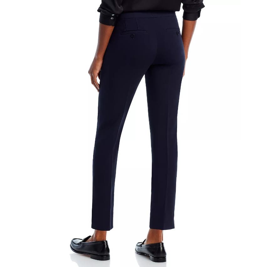 Theory Ladies Ibbey Admiral Crepe Straight Pants Black, Size 8