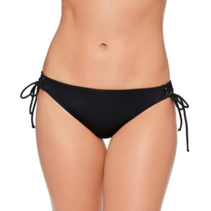 Salt + Cove Juniors Lace Up Hipster Bikini Bottoms in Black