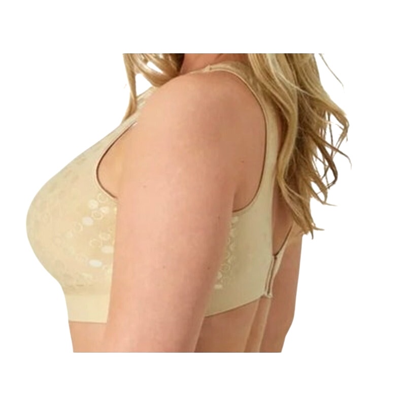 Bali Women's Cool Comfort Fabric Tan Textured T-Shirt Bra