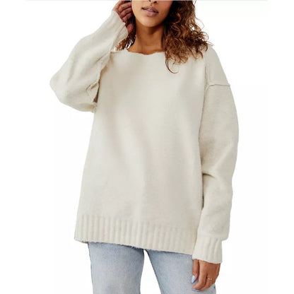 FREE PEOPLE Women's Care FP Eastwood Tunic Sweater Oatmeal