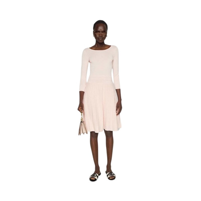 Lauren Ralph Lauren Three-Quarter-Sleeve Jersey Sweater Dress Pale Pink