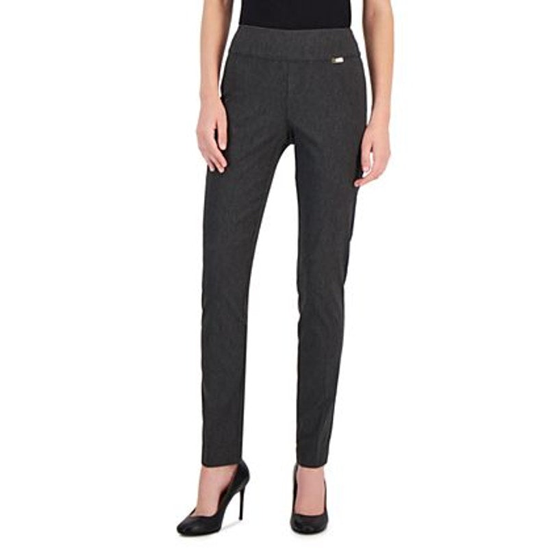 INC International Concepts Women's High-Rise Skinny Pants in Dark Heather Gray