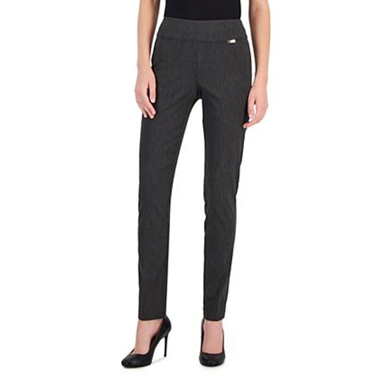INC International Concepts Women's High-Rise Skinny Pants in Dark Heather Gray