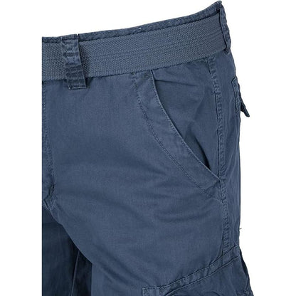 X-RAY Men's Belted Snap Detail Cargo Shorts Majolica Blue