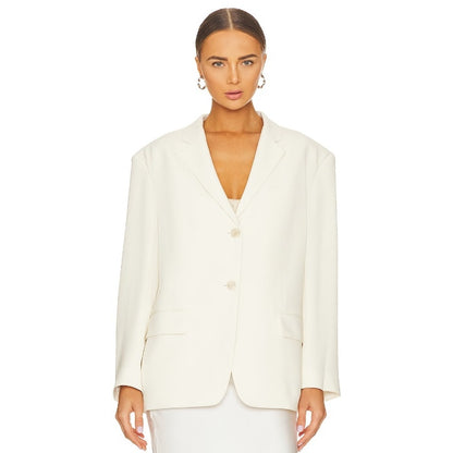 Theory Ladies Boxy Jacket In Admiral Crepe