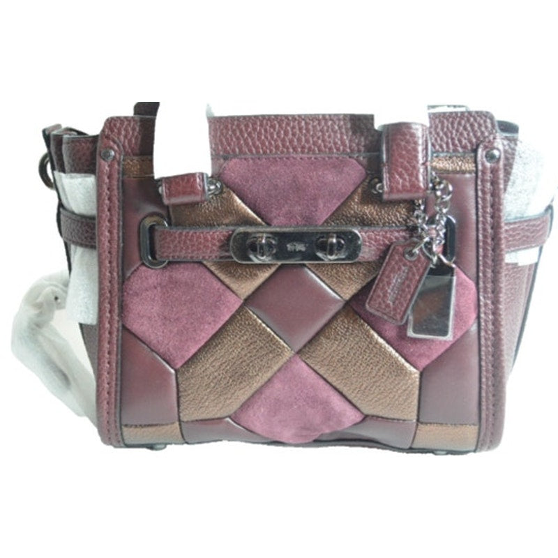 COACH SWAGGER 21 Canyon Quilt Carryall 55511 Oxblood Leather NWT $450