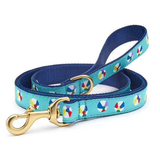 Up Country Blue Beach Ball Print Dog Leash