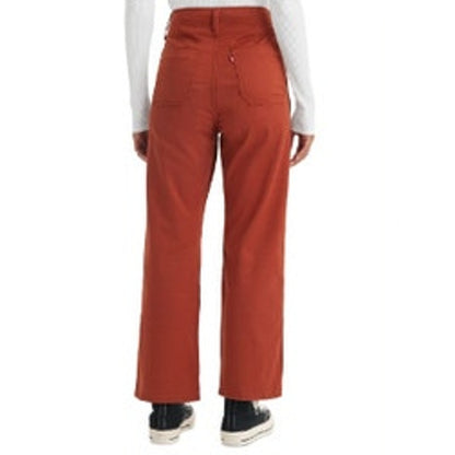 Levi's Women's Surplus High Rise Straight Leg Pants in Burnt Henna Twill