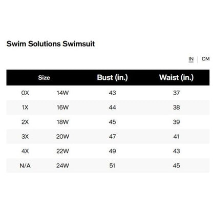 Swim Solutions Swimsuit, Plus Solid High-Waist Swim Brief In Black
