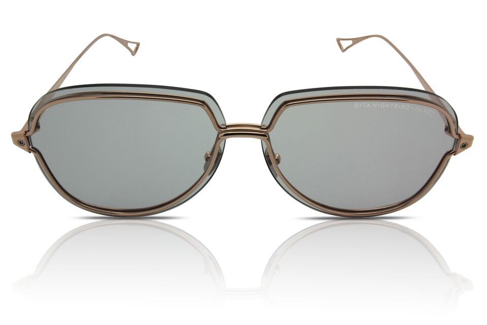 DITA Gray & Gold Sunglasses “Night Bird Three”