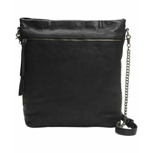 FRYE RILEY TOTE BLACK PEBBLED LEATHER CHAIN STRAP, NWT $198