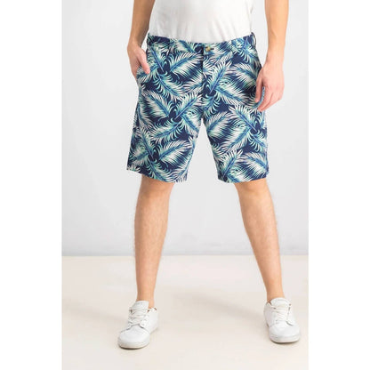 CLUB ROOM, Men's Navy Blue & Green Palm Leaf Trend Shorts