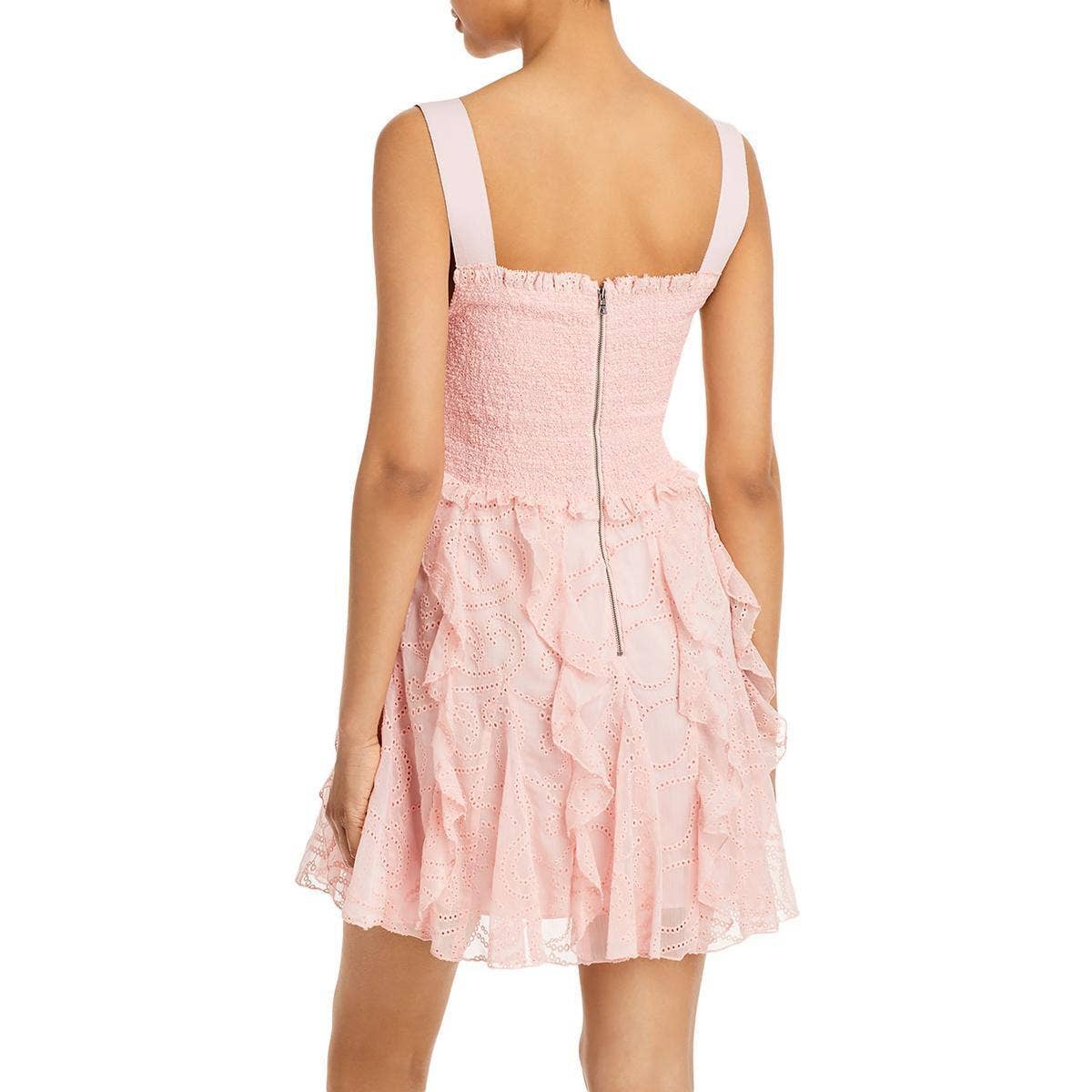 ALICE + OLIVIA Jocelyn Smocked Mini Dress