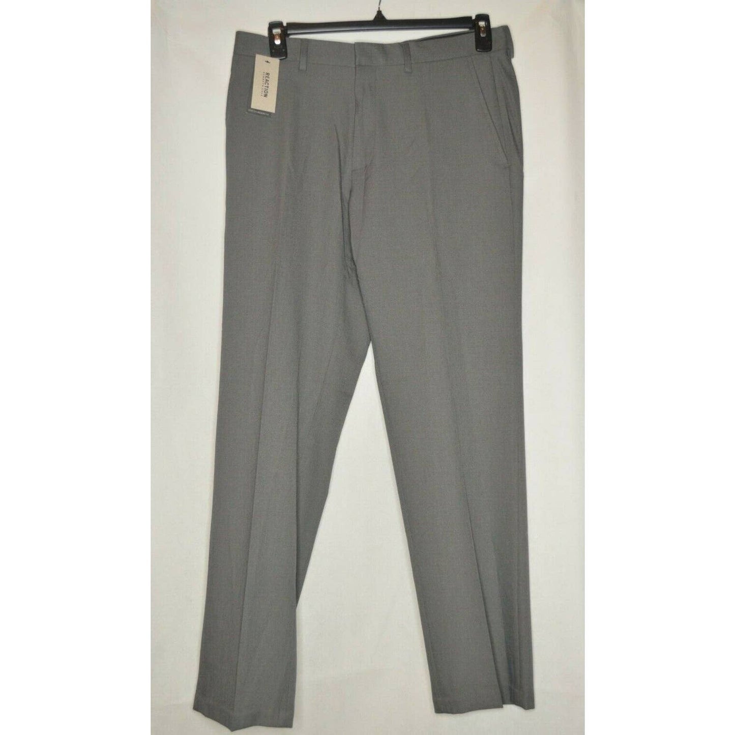 KENNETH COLE REACTION, Men's Heather Gray Stretch Dress Pants, Size 33W 32L, NWT
