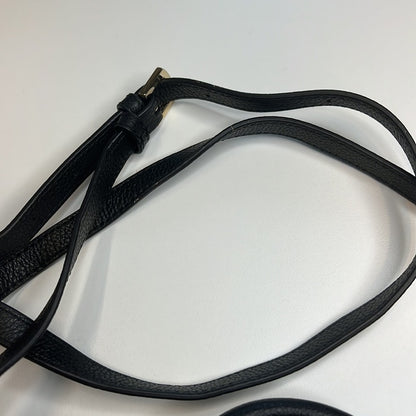 Furla Black Pebbled Leather Handbag w/ Removable Strap