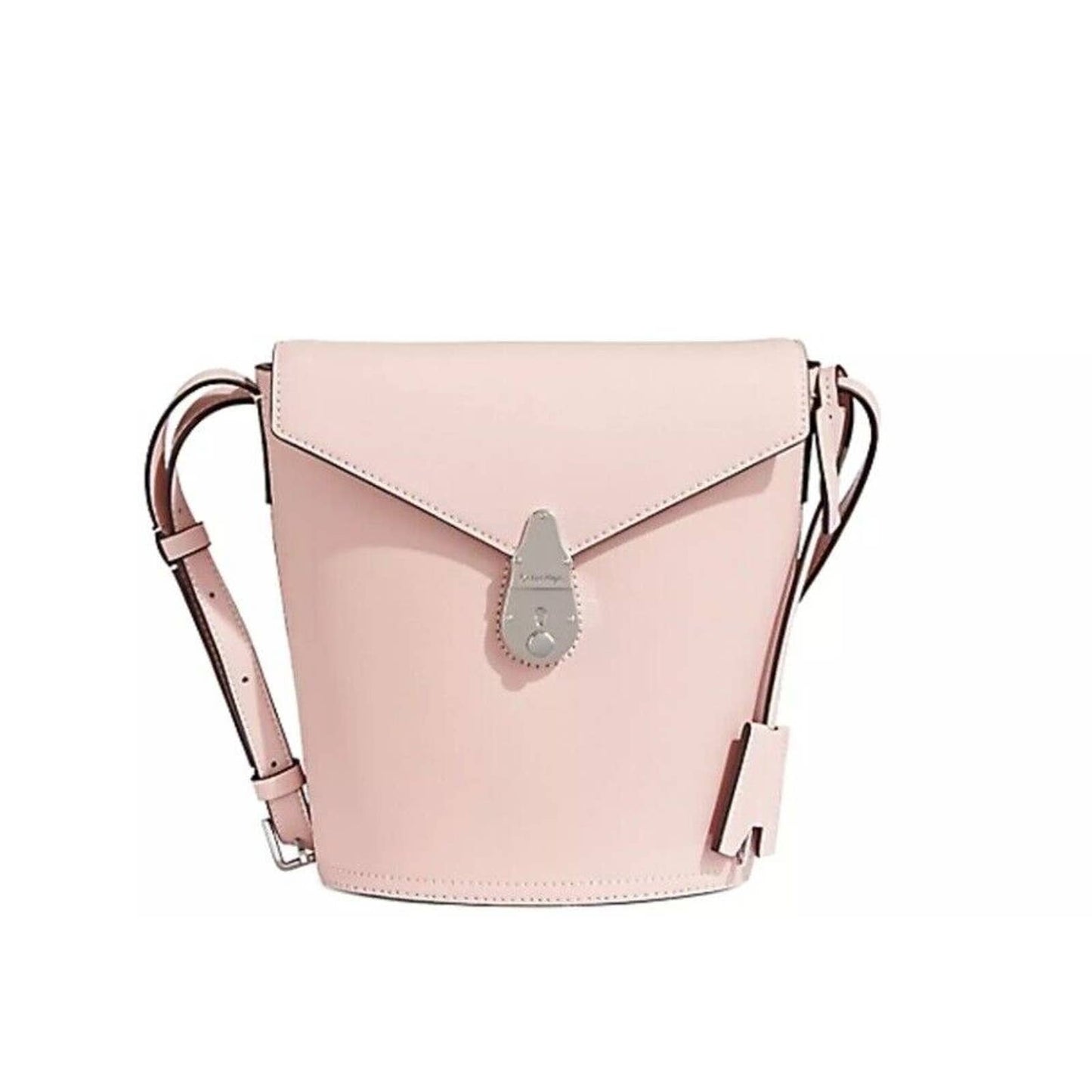 CALVIN KLEIN LOCK BUCKET CROSSBODY BLOSSOM LEATHER, NWT $198