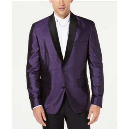 INC INTERNATIONAL CONCEPTS MEN'S BROADWAY SLIM BLAZER, PURPLE