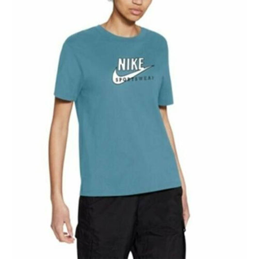 Nike Sportswear Cotton Heritage T-Shirt Cerulean Blue, NWT