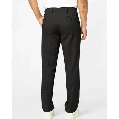 Dockers Men's Easy Stretch Straight Fit Black Dress Pants