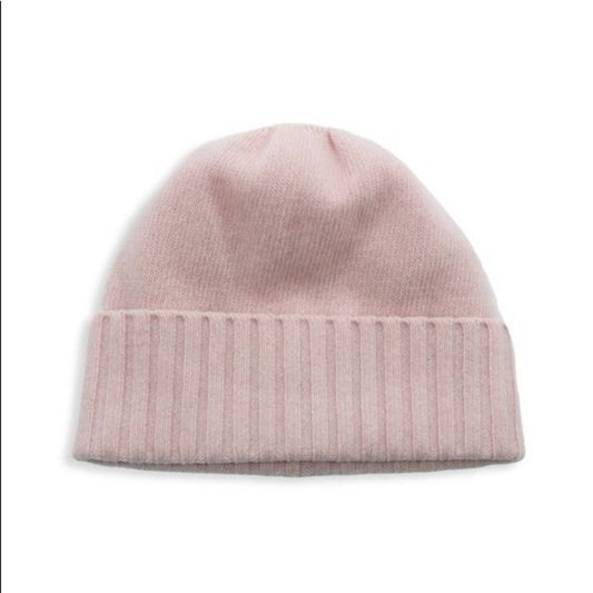 Portolano Baby Pink Cashmere Slouch Beanie, NWT!